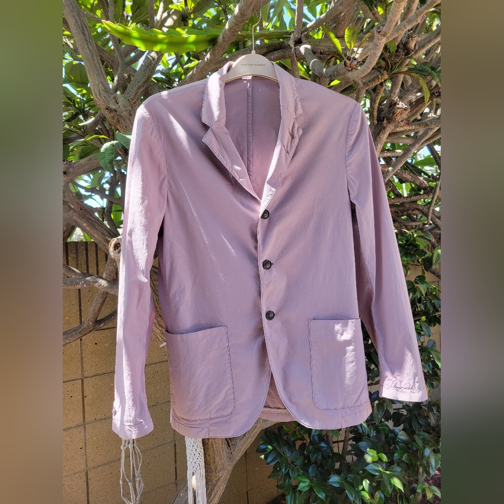 Tiger of Sweden Jabir‎ Ppt Men Pink Cotton and Silk Lightweight Blazer XS
